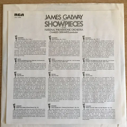 James Galway Plays Showpieces For Flute - Foto 3 de 6