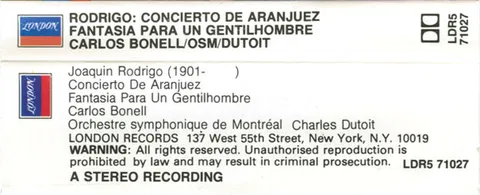 Concierto De Aranjuez / Fantasía Para Un Gentilhombre - Foto 2 de 7