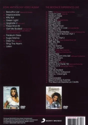 2 Original DVD: B'Day Anthology Video Album / The Beyoncé Experience Live - Foto 2 de 2
