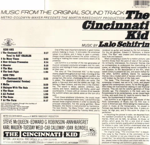 The Cincinnati Kid (Music From The Original Sound Track) - Foto 2 de 4