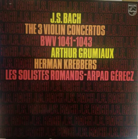 The Three Violin Concertos, BWV 1041 - 1043