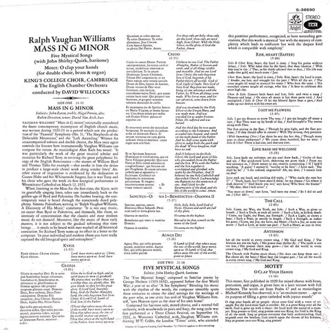 Mass In G Minor, Five Mystical Songs, Motet: O Clap Your Hands - Foto 3 de 6