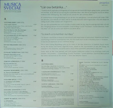 "Lär Oss Betänka..." Ny Saklighet I Svensk Kyrkomusik ("So Teach Us To Number Our Days" New Objectivity In Swedish Church Music) - Foto 2 de 5