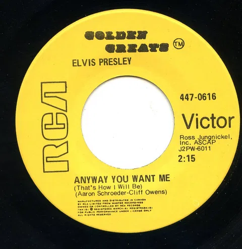 Love Me Tender / Anyway You Want Me - Foto 2 de 2