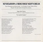 A Midsummer Night's Dream = Ein Sommernachtstraum = Songe D'Une Nuit D'Ete / Rosamunde - Foto 18 de 24