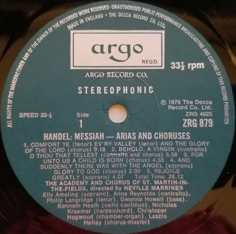 Messiah  Arias And Choruses Based On The First London Performance Of March 23rd 1743 - Foto 3 de 4