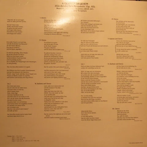 A German Requiem / Songs Of Brahms - Foto 3 de 8