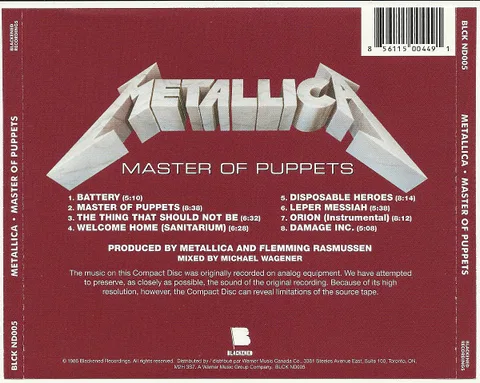 Master Of Puppets - Foto 2 de 8