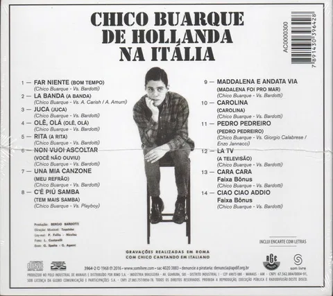 Chico Buarque De Hollanda Na Italia - Foto 3 de 3