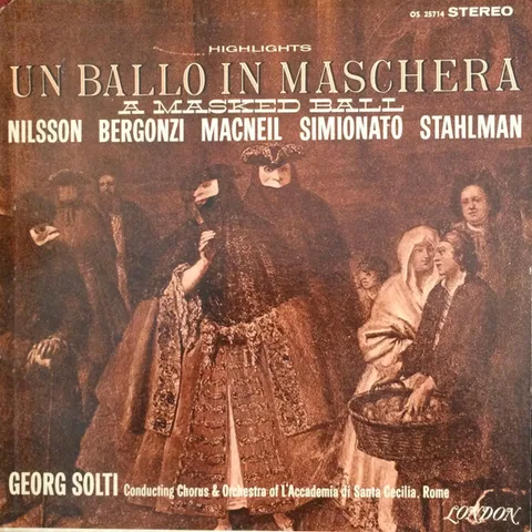 Un Ballo In Maschera Highlights = A Masked Ball