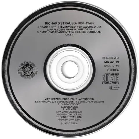 Salome (Highlights/Höhepunkte/Extraits), Four Last Songs = Vier Letze Lieder = Quatre Derniers Lieder, Malven (Premiere Recording / Erstaufnahme / Premier Enregistrement) - Foto 3 de 24