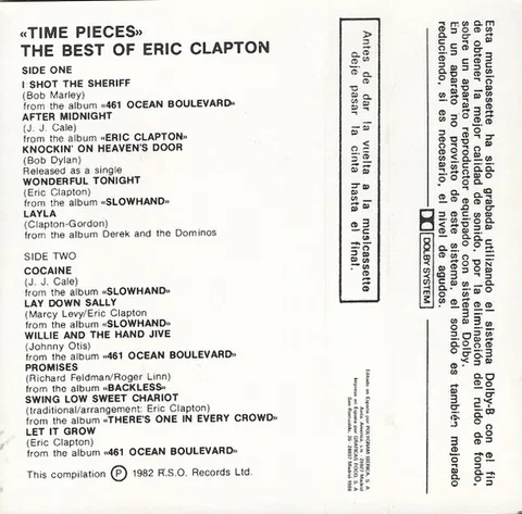 Time Pieces - The Best Of Eric Clapton - Foto 2 de 5