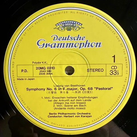 Symphony No.6 "Pastoral" Berlin Philharmonic Orchestra Herbert Von Karajan - Foto 3 de 6
