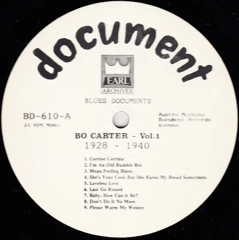 The Best Of Bo Carter Vol.1 1928-1940 - Foto 3 de 4