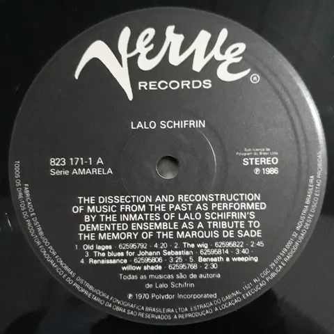 The Dissection And Reconstruction Of Music From The Past As Performed By The Inmates Of Lalo Schifrin's Demented Ensemble As A Tribute To The Memory Of The Marquis De Sade - Foto 3 de 4