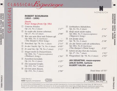 Duets & Four Songs From Op. 98a - Foto 2 de 2