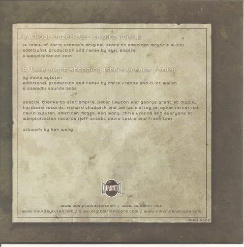 Skool Daze (Alec Empire Remix) / Late Night Shopping (Chris Vrenna Remix) - Foto 2 de 4
